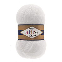 Ангора Реал 40 ANGORA Real 40 40шерсть60акрил 480м/100г Alize